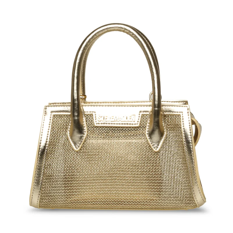 ستيف مادن Steve madden peachie gold satchel bag